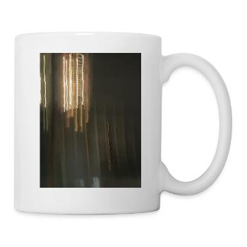 Abstrakte Lichtreflexe bei Nacht - Tasse - Weiß - Rechts