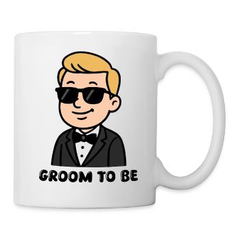 Bräutigam Hochzeit Comic - Tasse - Weiß - Rechts