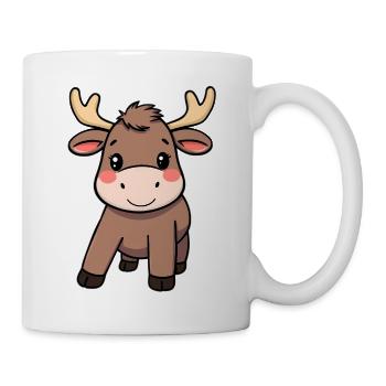 Elch - Tasse - Weiß - Rechts