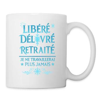 Released, Delivered, Retired - Mug - white - Right