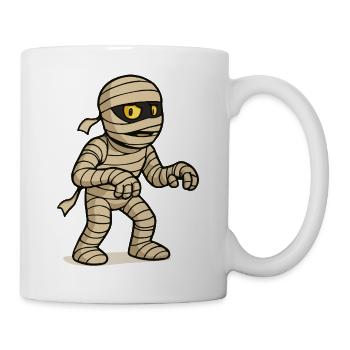 mumie comic - Tasse - Weiß - Rechts