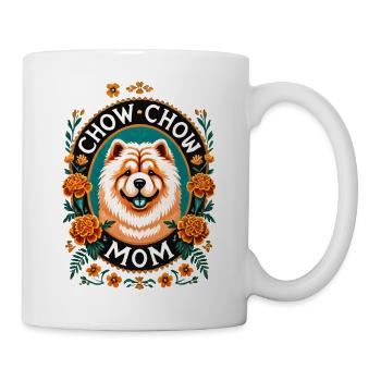 Chow Chow Mom Circle Design - Mug - white - Right