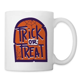 Trick or Treat Halloween Gravestone - Mug - white - Right