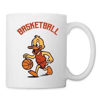 ente basketball - Tasse - Weiß - Rechts
