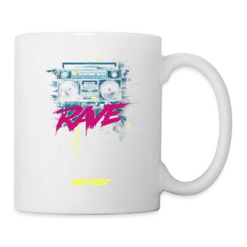 RAVE DAnce harder - Tasse - Weiß - Rechts