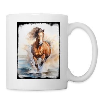 Wild Horse Nature Beach Water Splash Dynamics - Mug - white - Right
