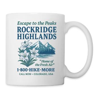 MountainEscape Rockridge Retro Shirt - Tasse - Weiß - Rechts