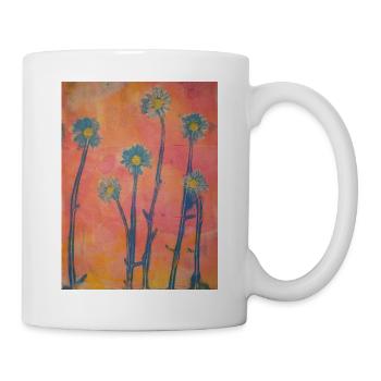 blumen kunstdruck pflanzen - Tasse - Weiß - Rechts