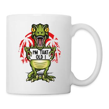 Je suis un vieux dinosaure - Mug blanc - blanc - Droite