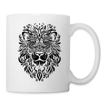 Lion Mandala Face - Mug - white - Right