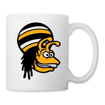 snail reggae music rasta hair hat Jamaica - Mug - white - Right