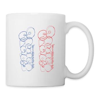Artistic Paris Souvenir Street Art Style - Mug - white - Right