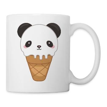 Cute Panda Kawaii Food Lover - Mug - white - Right