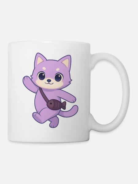 Süße Katze - Tasse - Weiß
