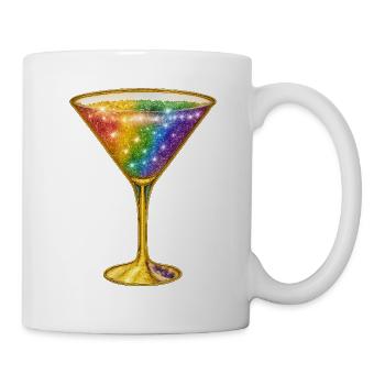 Galactic cocktail in rainbow colors - Mug - white - Right