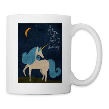 Magical unicorn with dream power - Mug - white - Right