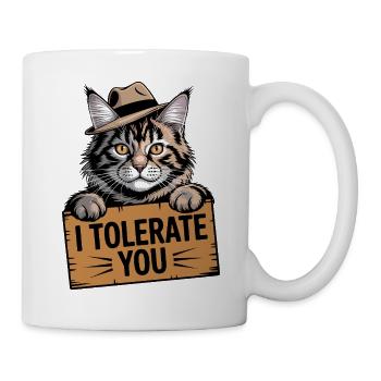 Tolerant Cat - Mug - white - Right
