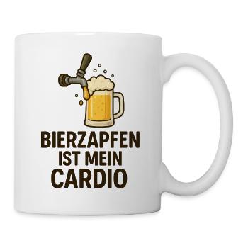 Motif de remise en forme énergétique du robinet de bière - Mug blanc - blanc - Droite