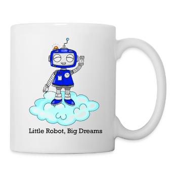 Cute Robo on Cloud - Mug - white - Right