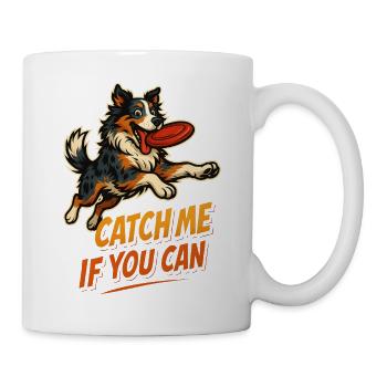Border Collie Frisbee Saying for Dog Owners - Mug - white - Right