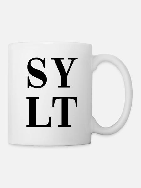 Sylt - Nordsee - Deutschland - Westerland - Tasse - Weiß