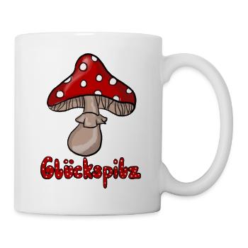 Glückspilz  - Tasse - Weiß - Rechts