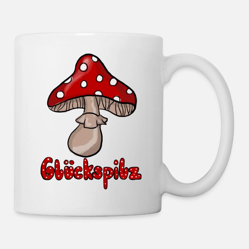 Glückspilz  - Tasse - Weiß