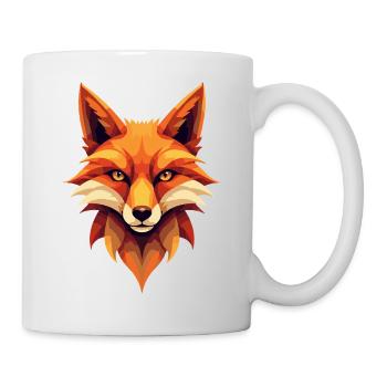 Renard Brabus Géométrique - Mug blanc - blanc - Droite