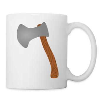 Woodland Axe Illustration T-Shirt - Mug - white - Right