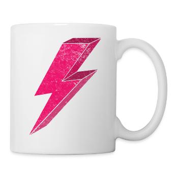 Bright Pink Lightning Design 3D - Mug - white - Right