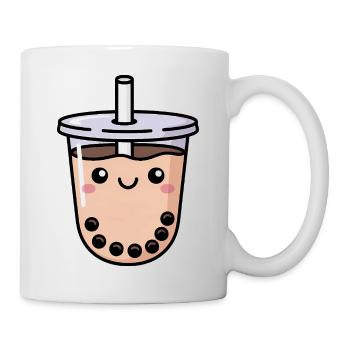 Thé aux perles kawaii pour les amateurs de thé boba - Mug blanc - blanc - Droite