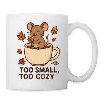 Kuscheliges Mäuseritual im Herbst - Tasse - Weiß - Rechts