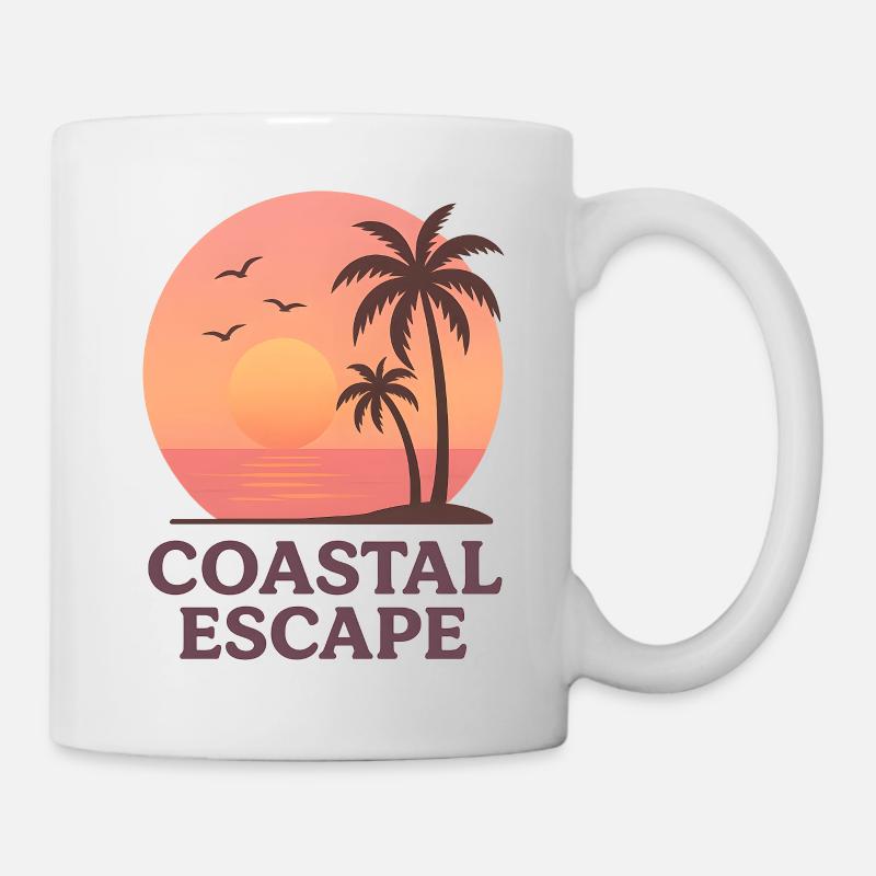 Évasion côtière - Mug blanc - blanc