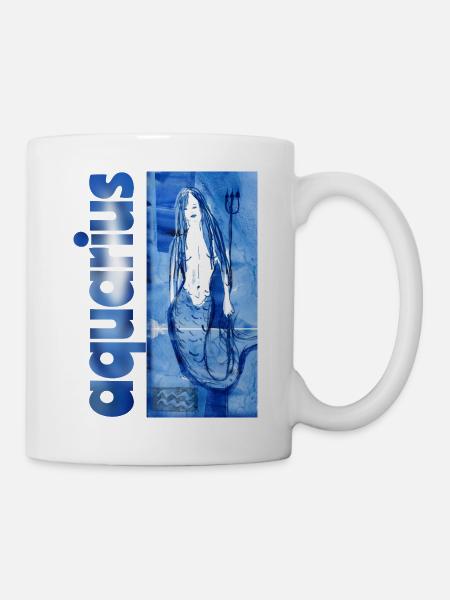 Sternzeichen Wassermann - Tasse - Weiß