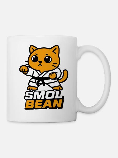 Katzenkämpfer im Dojo - Tasse - Weiß
