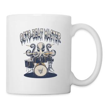 Octopus Beat Master Drummer - Mug - white - Right