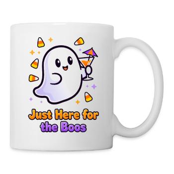 🎃👻Festive Ghost with Cocktail - Only for Boos - Mug - white - Right