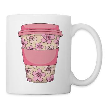 Cherry Blossom Coffee Cup - Mug - white - Right