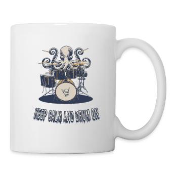 Keep Calm and Drum On - Mug - white - Right