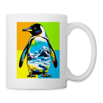 pingouin - Mug blanc - blanc - Droite