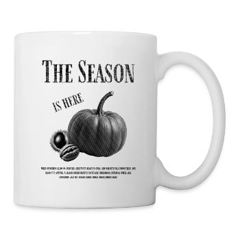 Motif de citrouille d'automne avec des fruits - Mug blanc - blanc - Droite