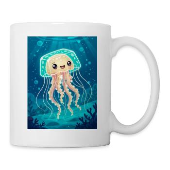 Box Jellyfish – deadly  in Australian tropica - Mug - white - Right