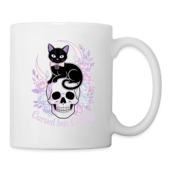 Motif de chats et d'os mystiques - Mug blanc - blanc - Droite