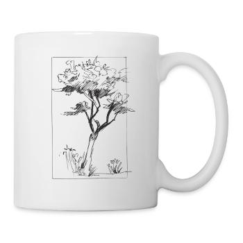 Tree sketch - Tasse - Weiß - Rechts