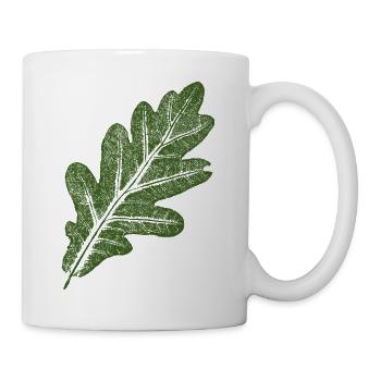 Oak Leaf / Green - Mug - white - Right
