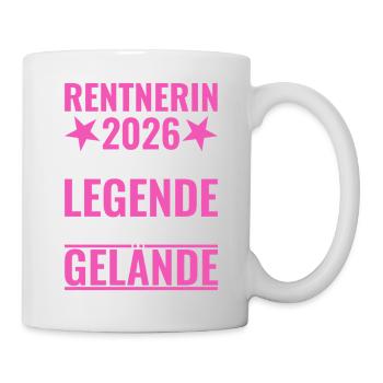 Pensioner 2026 A legend leaves the site - Mug - white - Right