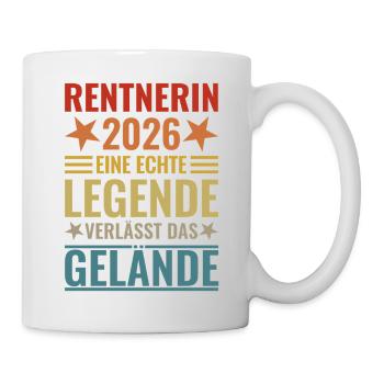 Pensioner 2026: Real legend leaves the site - Mug - white - Right