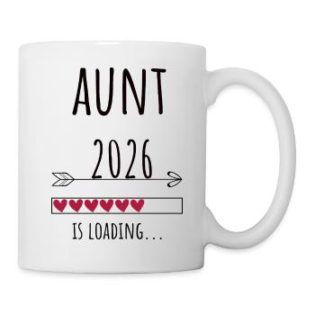 Aunt to be 2026 Geschenk Schwangerschaft - Tasse - Weiß - Rechts