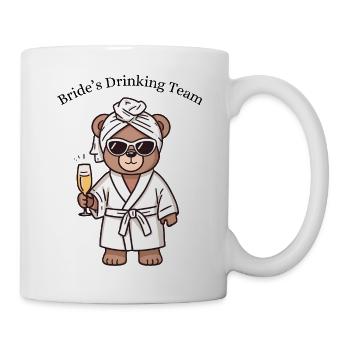 Bride’s Drinking Team – Party Teddy JGA - Tasse - Weiß - Rechts