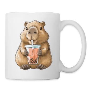Sweet Anime Capybara Bubble Tea Boba Tea - Mug - white - Right